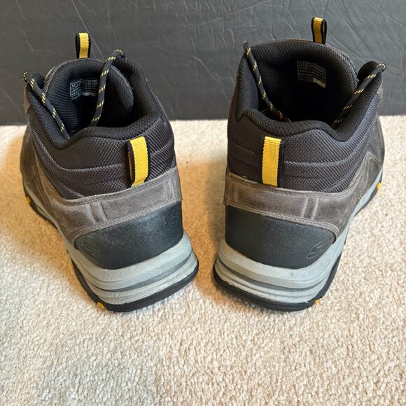 Skechers Waterproof Hiking Shoes Boots Men's Size 12 Gray Black 65672 - Picture 4 of 10